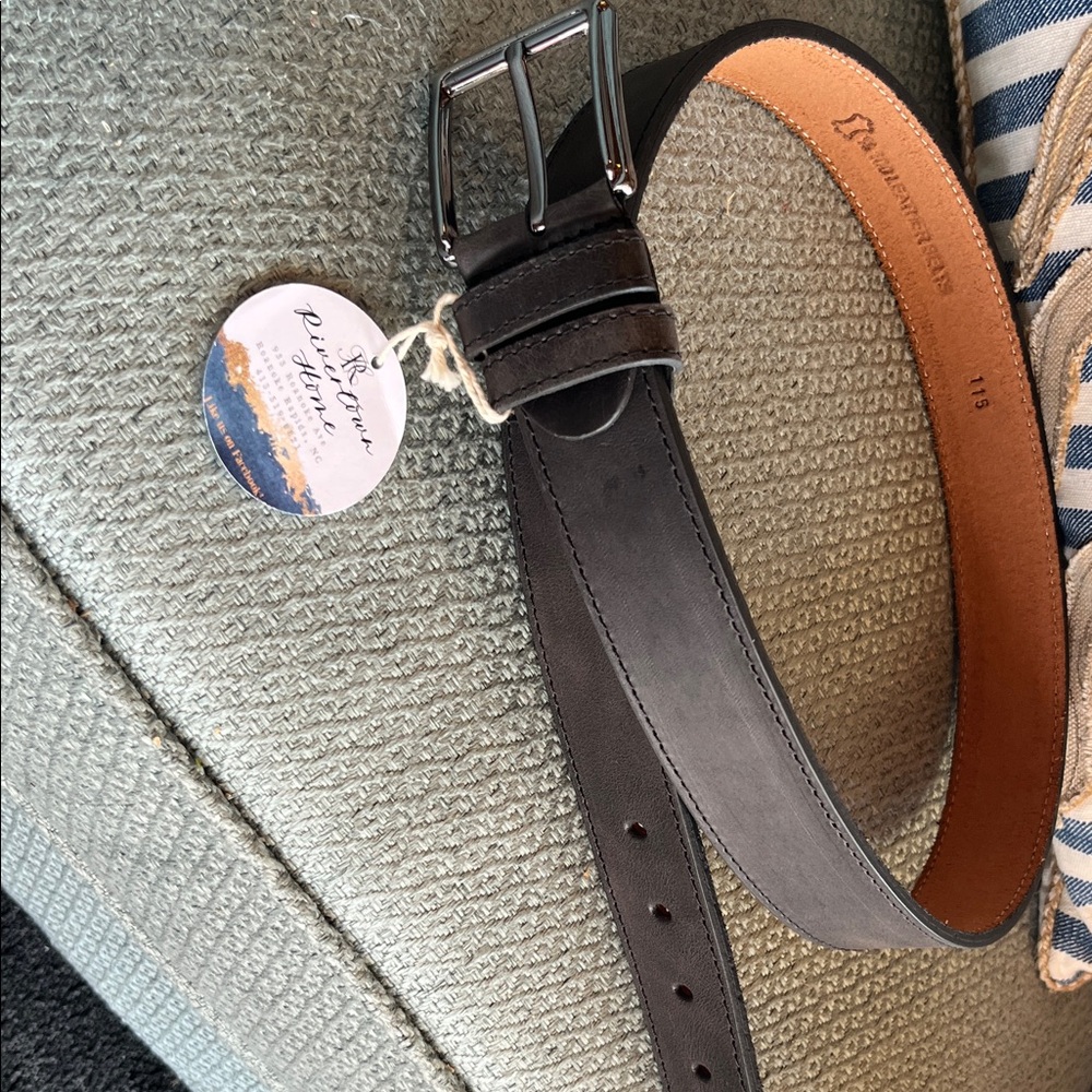 Men's Black Leather Belt by